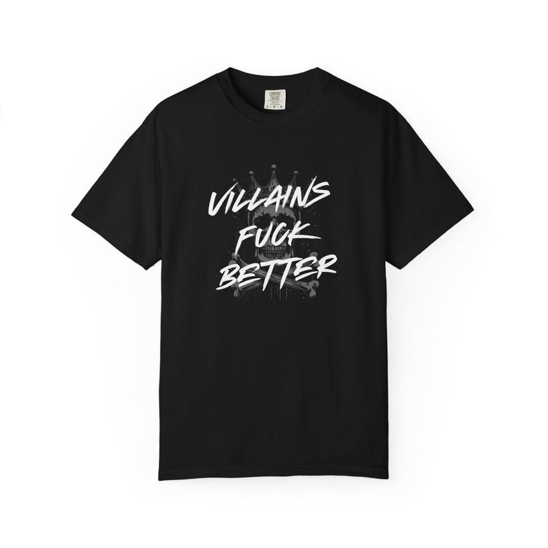 Villains fuck better T-shirt, bookish gift for dark romance readers, BookToker, thriller book lovers gift image 3