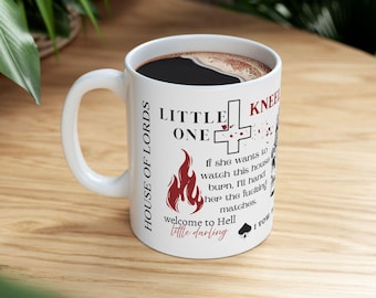Taza de la serie The Lords, taza de cerámica de 325 ml. Lo prometo. Lo prometimos. Lo prometimos juntos. Regalo para lectores de romance oscuro, amantes de los libros, regalo para hermanas, Casa de los Lores.
