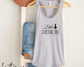 Camiseta sin mangas Little Demon Racerback para mujer, merchandising de la serie LORDS, yo prometo, tú prometes, nosotros prometemos, The Sinner FMC, regalo para amantes del romance oscuro, booktoker