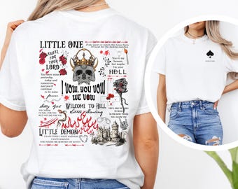 Camiseta de la Cámara de los Lores, yo prometo, tú prometo, nosotros prometemos, regalo de romance oscuro para amantes de los libros, booktoker