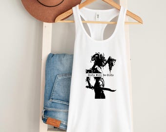 Girls will be girls Medussa tank top, witchy feminist gift