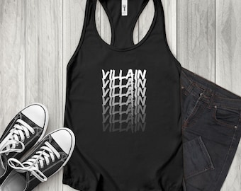 Camiseta sin mangas con espalda deportiva de villano, regalo para amantes de los libros de romance oscuro, camiseta sin mangas para amantes de los libros de romance, booktoker