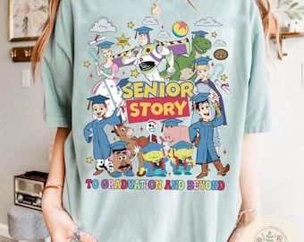 Vintage Toy Story Graduate Senior shirt, Woody Buzz Lightyear Jessie Disneyland Graduation Shirt, WDW Disneyland Family Class of 2026