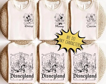 Personalized Name Disneyland 2 Sided Shirt, Disneyland Family Trip Shirt, Walt Disneyland World Shirt, Disneyland Family Matching Tee