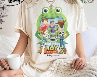 Disneyland Toy Story 5 T-Shirt, Woody Buzz Lightyear Lilypad Tee, Lilypad Toy Story Shirt, Disneyland Movie Tee, Disneyland Trip 2026 Shirt