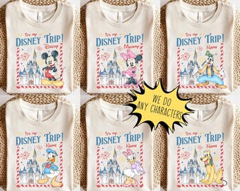 Custom Mickey and Friends Castle Disneyland Trip 2026 Shirt, WDW Disneyland Family Vacation 2026, My First Disneyland Trip Shirt