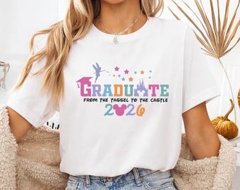 Disneylandland Graduate 2026 Tshirt, Mickey Grad Castle Trip Tee, From Tassel to Castle Sweatshirt, WDW Graduation shirt, Senior Gift Shirts