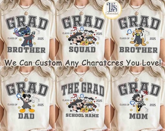 Vintage Mickey and Friends Disneyland Graduation shirt, Gift for Graduate, Disneylandl Grad Family Trip shirt, Grad Squad Tee, Class of 2026