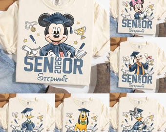 Personalized Mickey & Friends Senior 2026 Shirt, Senior Trip Disneyland Graduation 2026 Tee,Disneyland Graduation 2026 Shirt, Grad Squad Tee