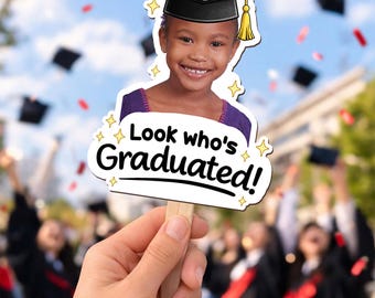Class of 2026 Graduation Celebration Photo Fan,Personalized Graduated Photo Fan, Personalized Graduation Fan,Custom Childhood Photo Handheld