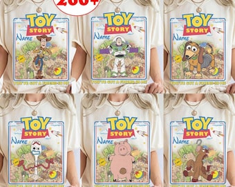 Personalized Disneyland Toy Story Shirt, Toy Story 5 Movie 2026 Comfort Colors Tee, Buzz Lightyear Woody Jessie Bo Peep Toy Story Land Tee
