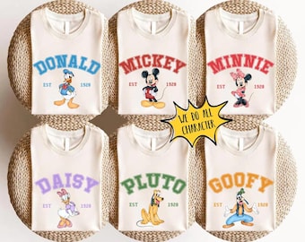 WaterColor Disneyland All Characters Shirt, Mickey Friends Shirt, Toy Story, StarWars Shirt, Disneyland Princess, Disneyland Family Matching