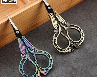 Tijeras vintage para orquídeas, tijeras decorativas de sastre, suministros para manualidades de bordado.