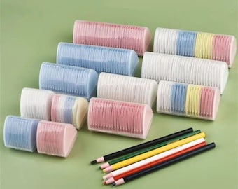 Juego de tizas de sastre de colores para costura, marcado de telas, trazado de patrones y suministros para acolchado.