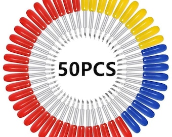 50 cuchillas de repuesto para plotter (30, 45 y 60 mm) para máquinas de corte de vinilo Roland y Cricut.