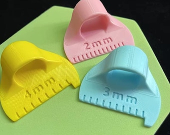 Juego de plantillas para costura a mano, guía de puntadas de 2 mm, 3 mm y 4 mm, ayuda para principiantes en costura.