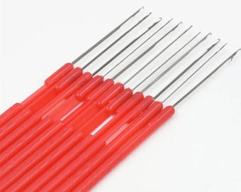 Micro Ring Hair Extension Hook Needles, Braid Weaving Tool (5Pcs/Lot