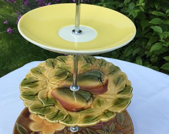 Dienstknecht - Display taart - 3 lagen taart met drie schappen - Vintage cake stand