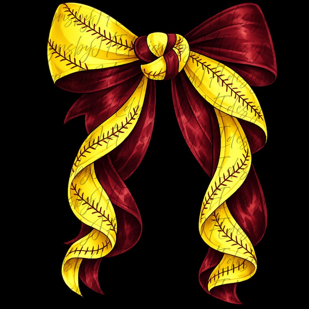 Sofball Ribbon Sticker Softball Ribbon Bow PNG – Bow, Softball Mom Shirt Design, Digital ...