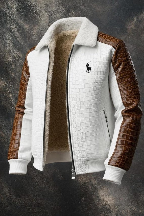 Genuine Handcrafted Men’s Polo Leather Jacket | Ralph Lauren