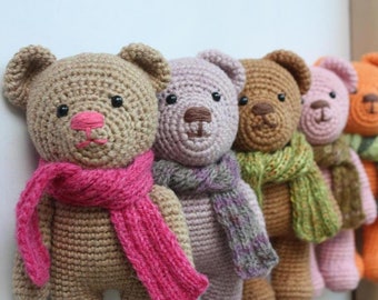 Amigurumi Bear Toy PATTERN - Crochet PDF Tutorial - Instant Download, In English, Printable