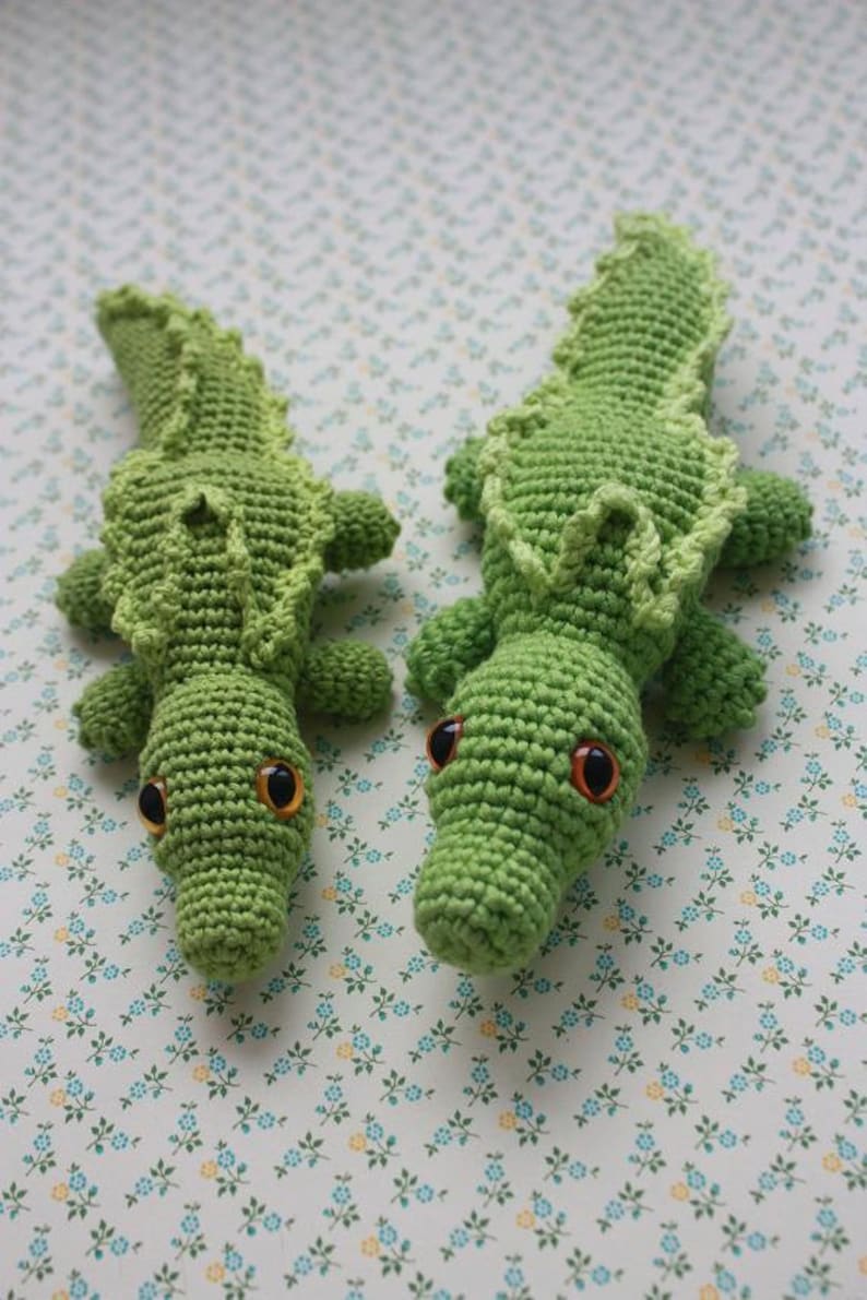 Crocodile Toy Crochet PATTERN Amigurumi Crochet Pattern Printable PDF Tutorial Instant Download In English, Printable image 7