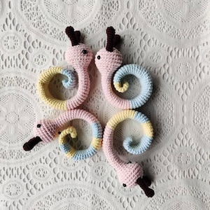 Fun Snail PATTERN, Colorful Crochet Toy, Amigurumi Tutorial, Printable PDF, In English, in French, Printable image 8