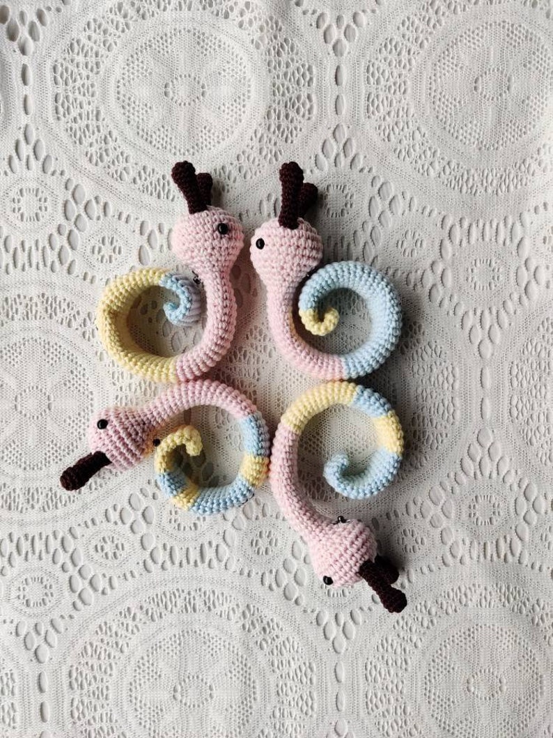 Fun Snail PATTERN, Colorful Crochet Toy, Amigurumi Tutorial, Printable PDF, In English, in French, Printable image 8