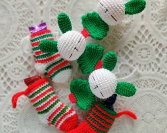 Crochet Christmas Tree Decorations, Stockings and Bunnies, Christmas Craft Fair Ideas, In English, Digital Download, Printable