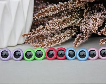 15mm Safety Eyes, Hand Painted, for Amigurumi Toys, Plushes, Stuffed Animals