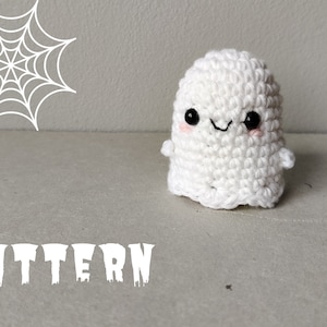 PATTERN: Cute Halloween Ghost - Crochet Amigurumi PDF Tutorial | Garland,Toy, Bunting | Easy Crochet Project | Beginner-Friendly | Printable