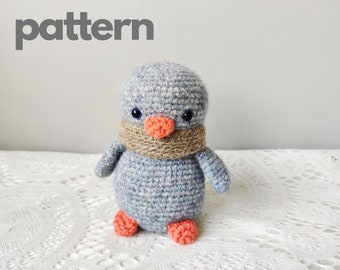 Penguin Toy PATTERN, Crochet Amigurumi Printable PDF Tutorial,  Winter Theme, Instant Download, In English