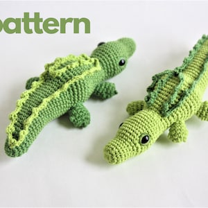 Crocodile Toy Crochet PATTERN - Amigurumi Crochet Pattern - Printable PDF Tutorial - Instant Download - In English, Printable