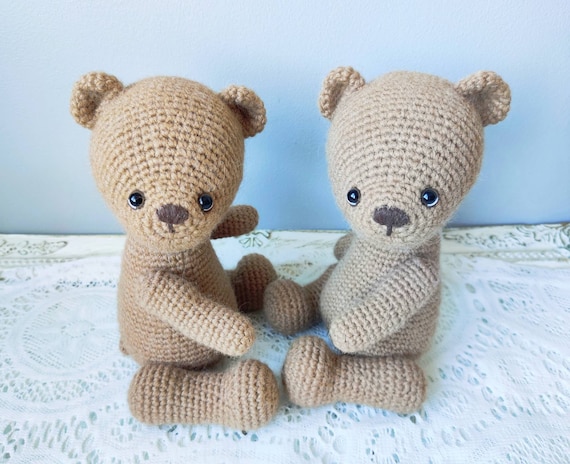 Fully Jointed Articulated Crochet Teddy Bear Toy PATTERN, Instant Download, Printable PDF, In English