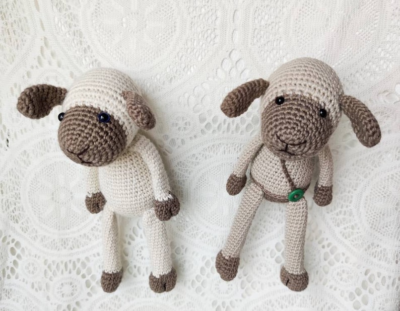 Crochet PATTERN Sheep Toy Amigurumi Lamb Tutorial Instant Download in English US Crochet terms image 7