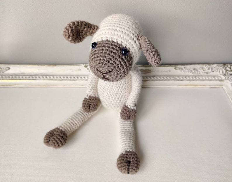 Crochet PATTERN Sheep Toy Amigurumi Lamb Tutorial Instant Download in English US Crochet terms image 5