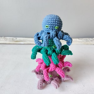 Crochet Amigurumi Octopus PATTERN: Beginner-friendly, No-sew | Easy ...