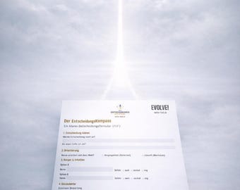 Der Entscheidungskompass (DE) – Druckbares Entscheidungsformular in Deutsch für Klarheit & handlungsfähige Entscheidungen (PDF)