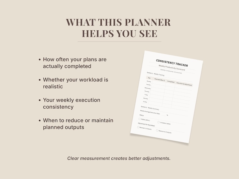 Consistency Tracker Printable PDF, Weekly Habit Tracker for ADHD, Task ...