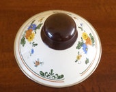 Asta COOKWARE GERMANY LID Wood Top Old Amsterdam Porcelain Tea Kettle Lid 1980 39 s