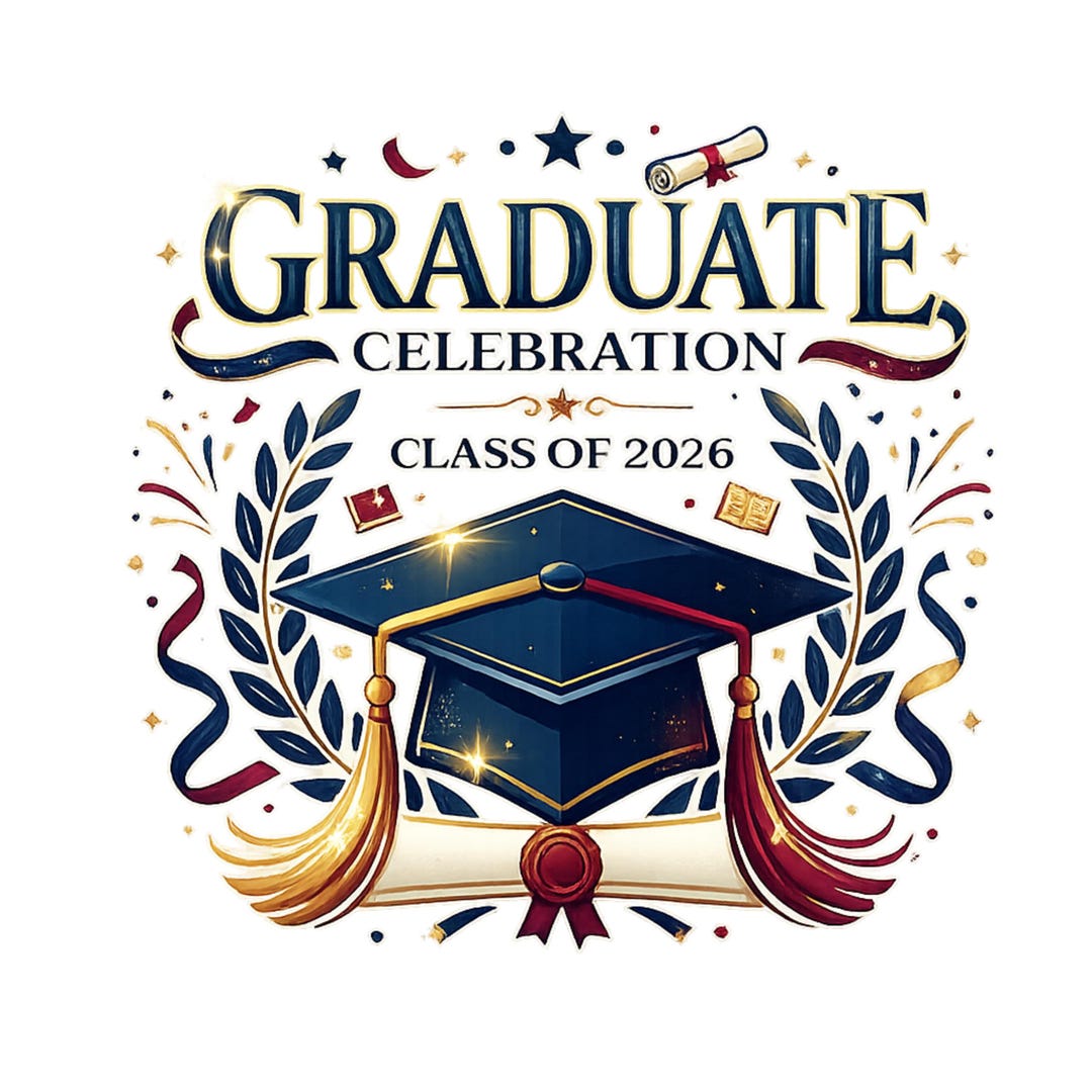 Class of 2026 Graduation SVG, Graduate Celebration Design (digital ...