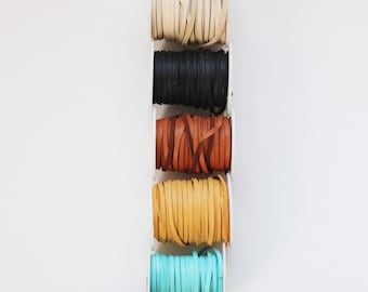 Soft and Supple Boho Chocolate Brown Deerskin Lace Leather 3mm 18 Inch 50 ft Spool