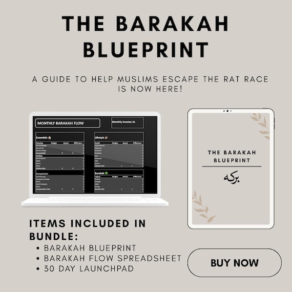 The Barakah Blueprint | Halal Investing Guide | Automated Budgeting Spreadsheet | UK Muslim Finance Roadmap & Stock Filter
