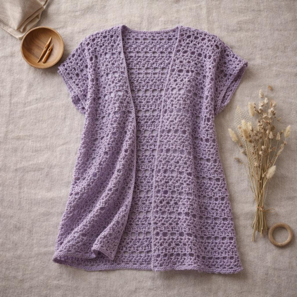 Lightweight Boho Crochet Cardigan Pattern (PDF Download) - Etsy