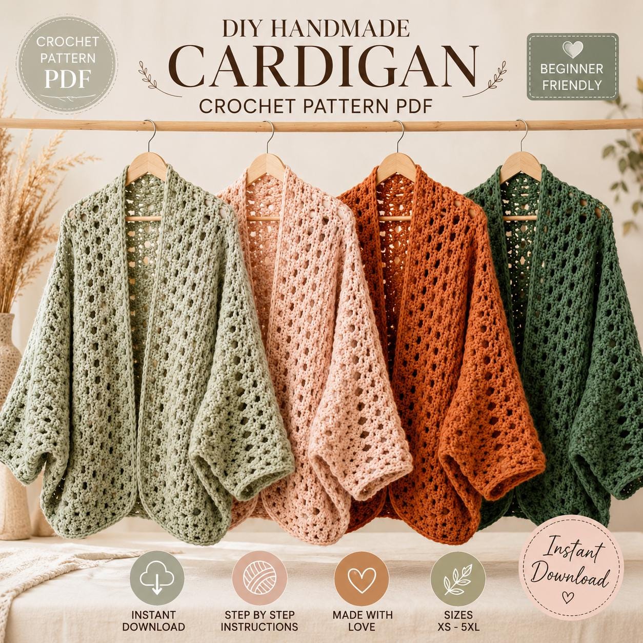 Oversized Cardigan Crochet Patterns for an Easy Fit 8 Chunky Crochet Cocoon Cardigan
