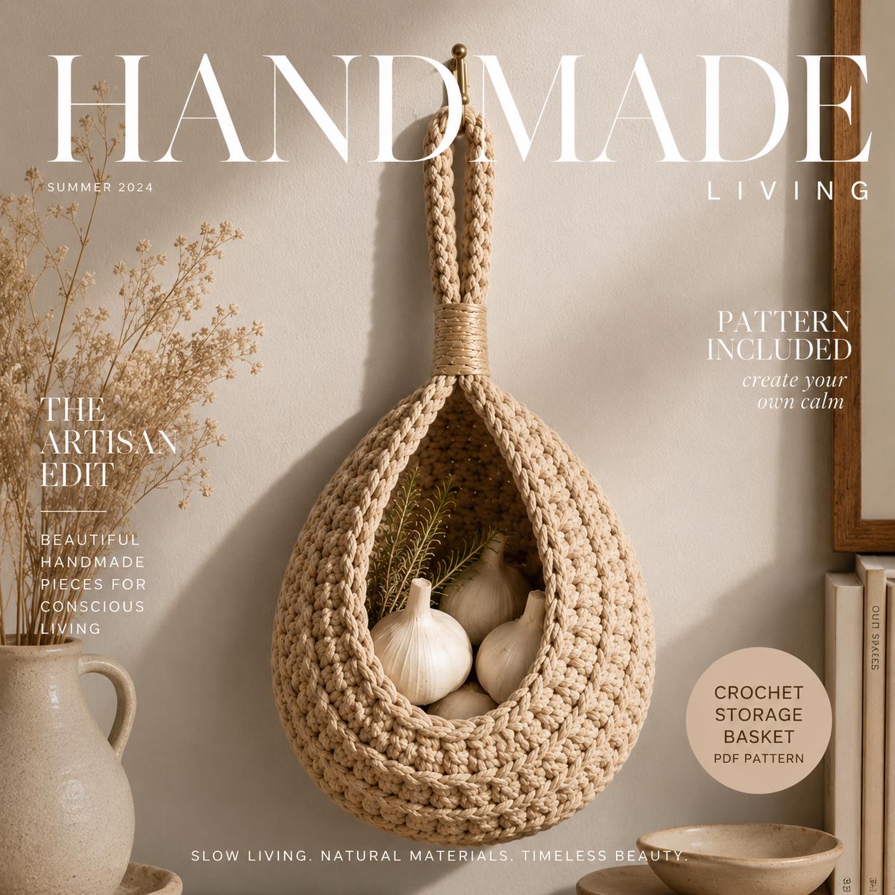 Crochet Hanging Storage Basket