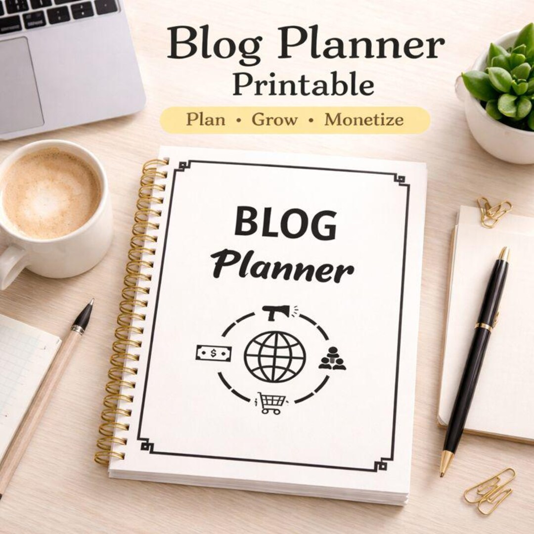 Blog Planner Printable | Blog Planning Workbook for Content Creators ...