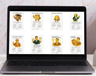 PMTales™ Starter Pack — 25 Project Management Creature Cards • Funny PM Printables • Digital Download • 5×7 Cards for Teams & Workshops