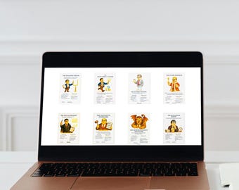 PMTales™ Workshop Pack — 50 Creature Cards for PM Workshops • Team Building • Retrospectives • Training Tools • Printable Digital Download