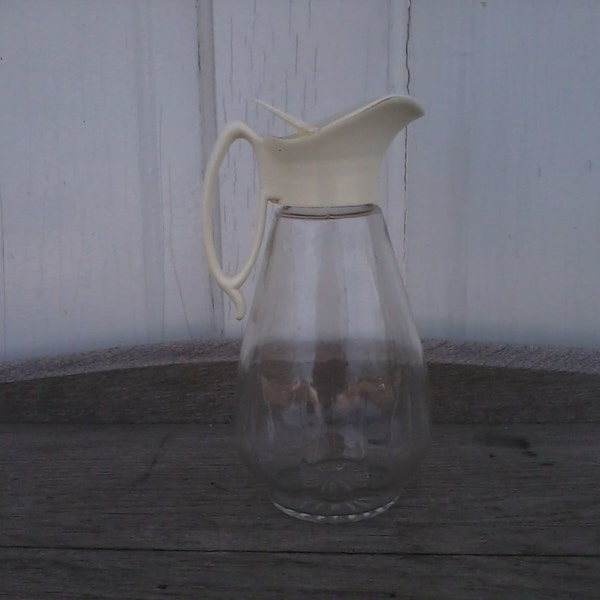 Vintage Pancake or Waffle Syrup Pitcher, on SALE - Retro Kitchen + Breakfast Supply